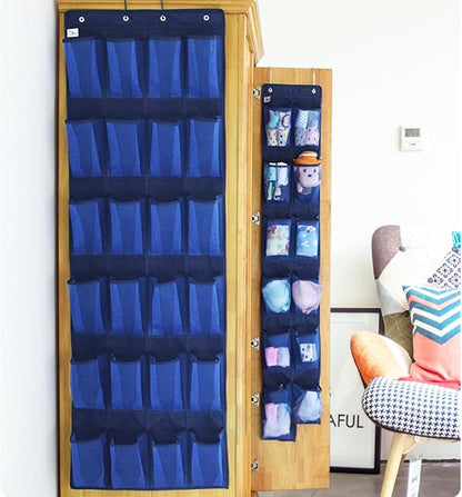 12/24 Grids Hanging Shoe Rack Over The Door Hanging Shoe Organizers With Hooks For Home