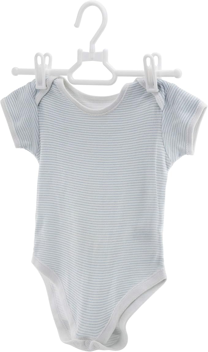 HANGERWORLD 20 White 30cm Childrens Plastic Top Coat Clothes Garment Baby Toddler Hangers