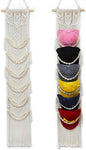 Halidali Hat Organizer for Baseball Caps, Hat Racks Cotton Rope Weaving Cap Stand, Handmade Macrame Hanging Hat Display Holder for Door Storage, Closet, Bedroom (Off-White, Set of 1)