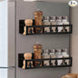 Beeveer 2 Pack Deer Magnetic Spice Rack for Refrigerator Metal Magnet Basket Shelf for Fridge Seasoning Storage Organizers Home Decor Kitchen Accessories