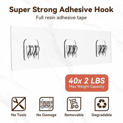 YASONIC Shower Caddy Adhesive 2-Pack, Rustproof Shower Organizer with Holder, No-Drill Shower Shelves for Inside the Shower, Large-Capacity Bathroom Organizers and Storage for Dorms & Renters, Gray