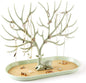 MORE&LESS Antlers Jewelry Display Stand,Tree Tower Rack Hanging Organizer for Ring Earrings Necklace Bracelet