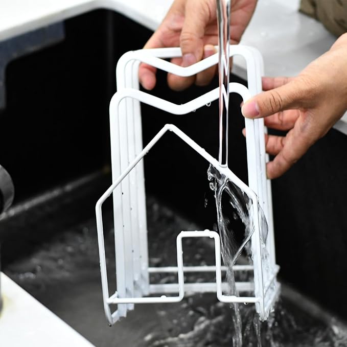 Chopping Board Organizer Stand Holder (White)