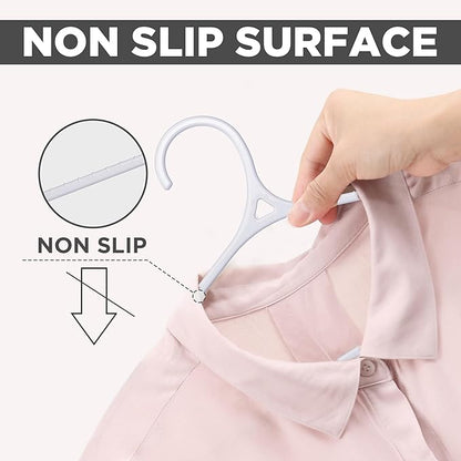 Utopia Home Clothes Hangers - Standard Plastic Hangers Space Saving - Durable Coat Hangers 20 Pack (White)