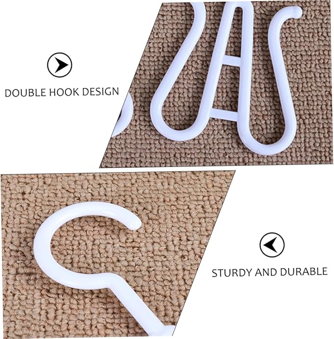 Homoyoyo 10Pcs Plastic Shoe Drying Hooks Multi Functional Shoes Hanging Organizer for Home Easy to Drain