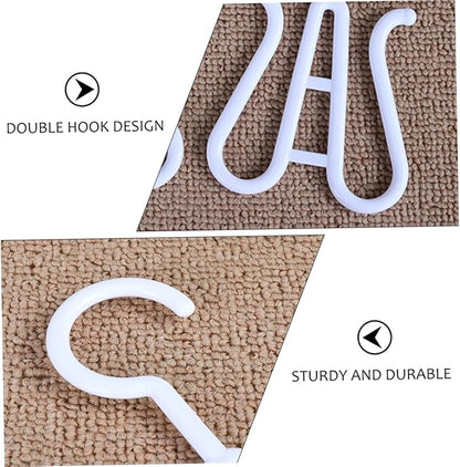 Homoyoyo 10Pcs Plastic Shoe Drying Hooks Multi Functional Shoes Hanging Organizer for Home Easy to Drain