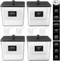 Hudgan 4 Pack Laundry Detergent Container Large Laundry Pods jars with lids and Scoop for Laundry Room Organization