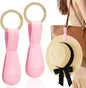 Fikoksol Magnetic Hat Clip for Travel on Bag, Silicone Hat Holder for Tote Beach Bag, Hand Free Strong Magnet Purse Hook Cowboy Hat Hanger Carrier for Travel Vacation Essentials Accessories