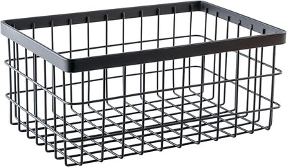 G.E.T. WB-964-MG Rectangular Metal Storage Wire Basket for Pantry, Produce and More, 9" x 6" x 4"