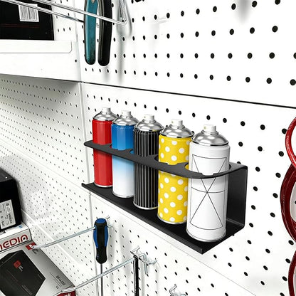 Touri 2 Pack Spray Can Holder for Garage and Workspace, Wall-Mounted Steel Aerosol Can Holder (10 Cans)