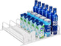 Puricon Fridge Drink Organizer - Spring Loaded, Self Pushing Soda Can & Beer Bottle Organizer - 5 Rows, White