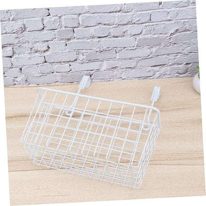 Healifty Hanging Storage Rack Cabinet Storage Basket Door Baskets Organizer for Office The Office