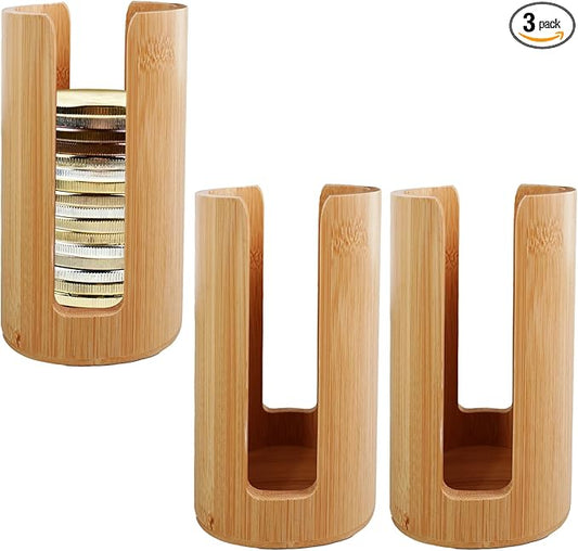 3 Pcs Mason Jar Lid Organizer Regular Mouth Bamboo Vertical Organization Tumbler Lids Storage Holder Mason Jar Accessories for Home Kitchen