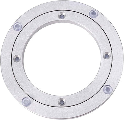 Lazy Susan Bearing, Lazy Susan Hardware Turntable Bearing Lazy Susan Parts Heavy Duty Aluminium Alloy Rotating Bearing Plate Turntable Round Dining Table (6 inches*H8.5MM)