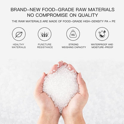 MEGAWISE Vacuum Sealer Bags (8''x 12''-110pcs) for Food Freshness Preservation, BPA Free Vacuum Storage Bags for Food or Sous Vide, Seal a Meal,Double-Sided Texture, Double Lock Freshness (110 count)
