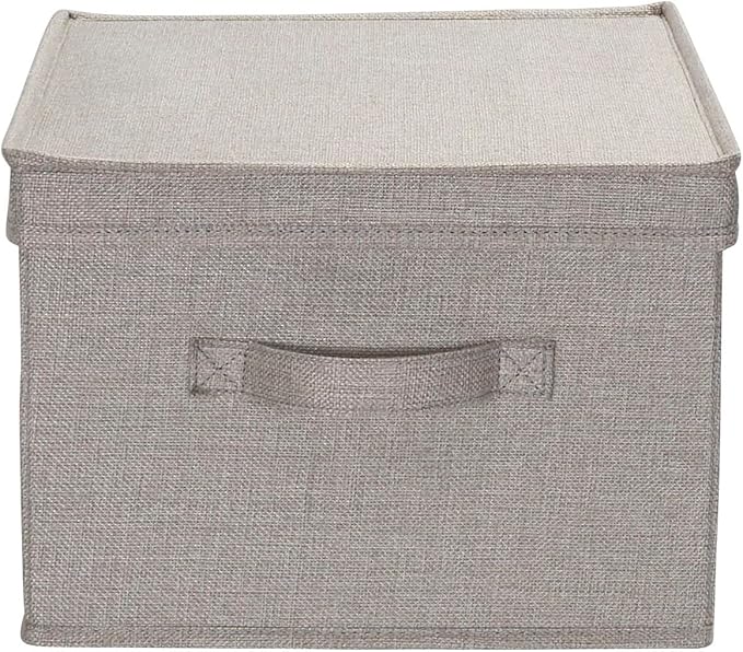 Household Essentials Large Fabric Storage Bins 2 Pack, Gray