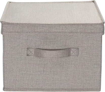 Household Essentials Large Fabric Storage Bins 2 Pack, Gray