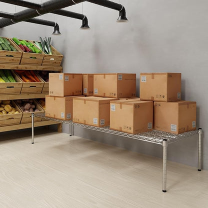 24" Deep x 72" Wide x 14" Height Wire Shelving Kit | 1-Tier | NSF Commercial Storage Rack Unit