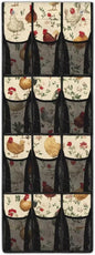 Roosters Shoe Organizer Over The Door for BedRoom Mesh Pockets Over The Door Hanging Organizer Space Saving Back Door Storage Organizer Yellow Shoe Holder Hanger