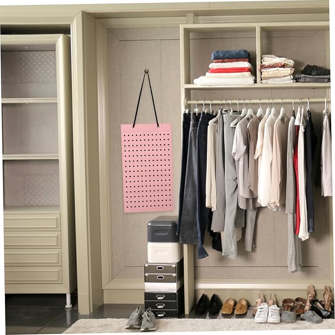 LIFKOME Hanging Felt Shoe Charm Display Organizer Wall-mounted Storage Holder for Shoe Charms and Accessories Stylish Felt Design for Neat Home Organization
