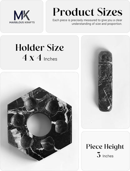 Marble Utensil Rest Black Zebra Kitchen Counter Spoon and Fork Holder, Cutlery Rest for Daily Kitchen Use, Modern Countertop Accessory