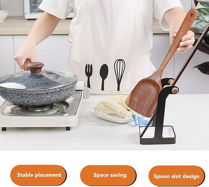 TOPINCN Pot Lid Holder, Multifunctional Pot Lid Ladle Holder Stand Kitchen Cookware Organizer Rack Spoon Rest Stand Cooking Utensil Rest, Cutting Board Rest Kitchen Utensils Drip Tray
