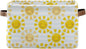 Cute Sunshine Storage Basket Bin, Large Cube Storage Box Canvas Collapsible Storage Organizer for Home Office Closet - 15 L x 11 W x 9.5 H