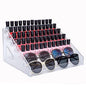 7-Tier Nail Polish & Sunglasses Organizer | Screwless Cosmetic Display Shelf for Makeup, Jewelry, Eyeglasses Storage | Non-Slip Bathroom Vanity Shelf for Essential Oils