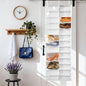 Hoodie Organizer Storage Hack, Behind The Door Shoe Organizer, 26-Pocket Clear Holder, Large 63 X 22in, Foldable Behind The Space Behind Doors for Storing Shoes