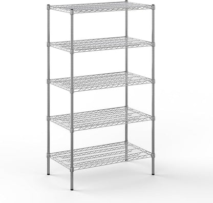 21" Deep x 36" Wide x 64" Height Wire Shelving Kit | 5-Tier | NSF Commercial Storage Rack Unit