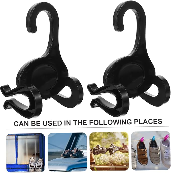 PRETYZOOM 20pcs Sneakers Hanging Hooks Plastic Shoe Storage Rack for Organizer Drying Organizer for Supermarket and Home