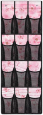 Cherry Blossom Over The Door Shoes Organizers,Behind Door Shoes Hang Holder Rack,Storage for Small Spaces,Hanging Storage Bags