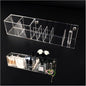 Wall-Mountable Arylic Makeup Organizer for Bathroom Countertop Organizer with 9 Slots for Small Items Clear Bathroom Storage Accessories 1 Pack with Decorative Screws