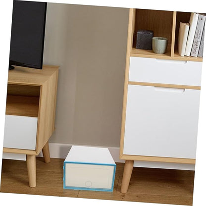 Thickened Plastic Shoe Boxes 6 Pack Stackable Storage Keep Your Shoes Clean Tidy