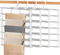 4 Pack Pants Hangers Space Saving, Portable Travel Pants Hanger, 7 Layers Multiple Metal Legging Clothes Hanger, Travel Hangers Essential Accessories for Pants Jeans Skirts Scarf Legging