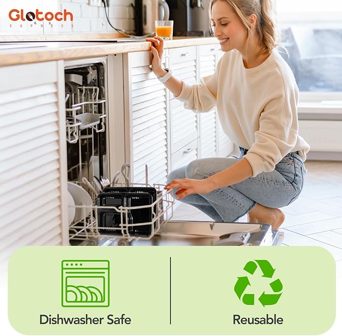 Glotoch 34oz 3-Compartment [1 Pallet-4950 Pack] Meal Prep Containers with Lids, Plastic Food Prep Containers Microwave, Freezer, Dishwasher Safe Leakproof Durable Food Storage Lunch Box To Go Take Out
