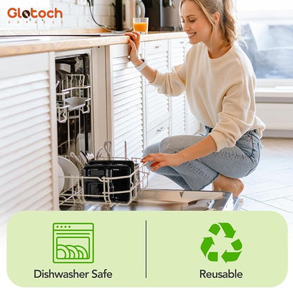 Glotoch 34oz 3-Compartment [1 Pallet-4950 Pack] Meal Prep Containers with Lids, Plastic Food Prep Containers Microwave, Freezer, Dishwasher Safe Leakproof Durable Food Storage Lunch Box To Go Take Out