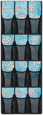 Easter Lily Over the Door Shoe Organizer 12 Large Mesh Pockets Sturdy Oxford Fabric Shoe Organizer Door Hanger for Bedroom Bathroom
