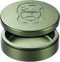 3.0inchBEIJIATE Magnetic Metal Can, Holder, Metal Container, Carved Tin with Magnetic Closure, Aluminum Container, Slim Pouch Can, zyn metal can,zyn container Storage Box Set (Military Green)