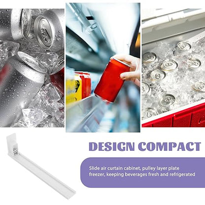 5pcs Drinks Dispenser Pusher for Fridge Automatic Can Organizer for Beverages User-Friendly Beverage Pusher for Retail Stores Supermarkets and Home Use