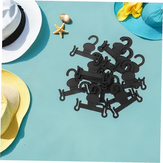 MAGICLULU 30pcs Plastic Slippers Hanger Hook Hanging Shoe Organizer for Retail Padded Hangers for Shoe Rack