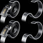Acrylic Belt Display Stand Acrylic Belt Holder Clear Belt Organizer Belt Display Case Space Saver Case for Men and Women Belt, Store Display or Home Use (10 Pieces)