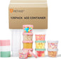 4oz Plastic Containers with Lids, Food Storage Containers Reusable Dishwasher Freezer Safe Airtight Microwave & Dishwasher Safe Takeout Jar (135pcs 4oz)