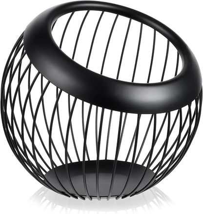 Molain Large Capacity Coffee Pod Holders Basket, Metal Espresso Pod Holder, Coffee Bar Organizer for Counter, Kcup Storage Bar Accessories (Black)