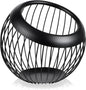 Molain Large Capacity Coffee Pod Holders Basket, Metal Espresso Pod Holder, Coffee Bar Organizer for Counter, Kcup Storage Bar Accessories (Black)