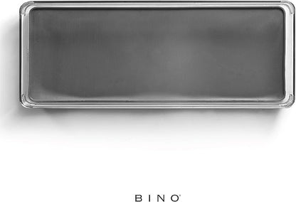 BINO Utensil Tray Storage Bin | Non-Slip Lining and Rubber Feet, Grey