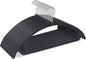 UNEED Hangers 32 Pack, Plastic Non-Slip Black Hangers, No Shoulder Bumps, Curved Design to Protect Clothes Shape (Black)