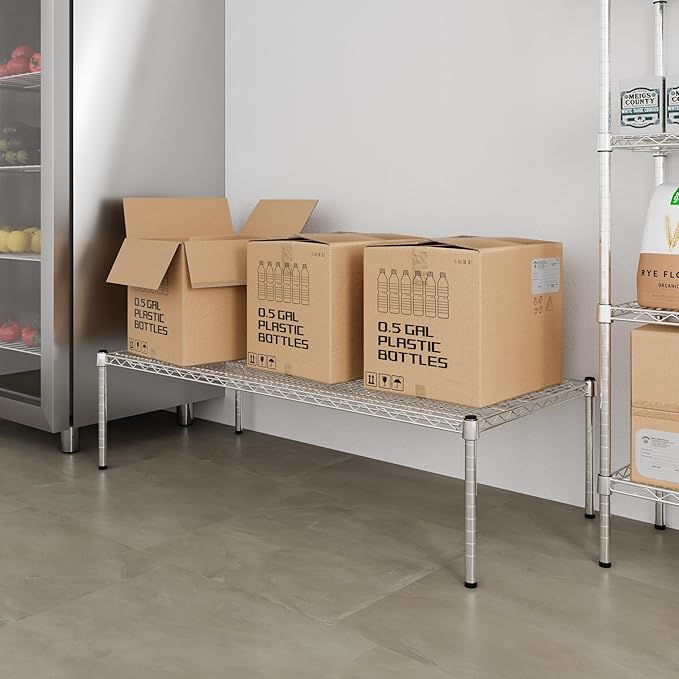 24" Deep x 54" Wide x 14" Height Wire Shelving Kit | 1-Tier | NSF Commercial Storage Rack Unit