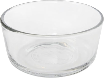 Pyrex 7200 2 Cup Glass Bowls & 7200-PC Red Food Storage Replacement Lids (4-Pack) - Made in the USA