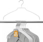 Kathfly 25 Pack Ultra Thin Non Slip Shirt Clothes Hangers, Steel Space Saving Shirt Hangers with PVC Coating, No Shoulder Bumps for Shirts, Sweaters, Dresses and Jackets